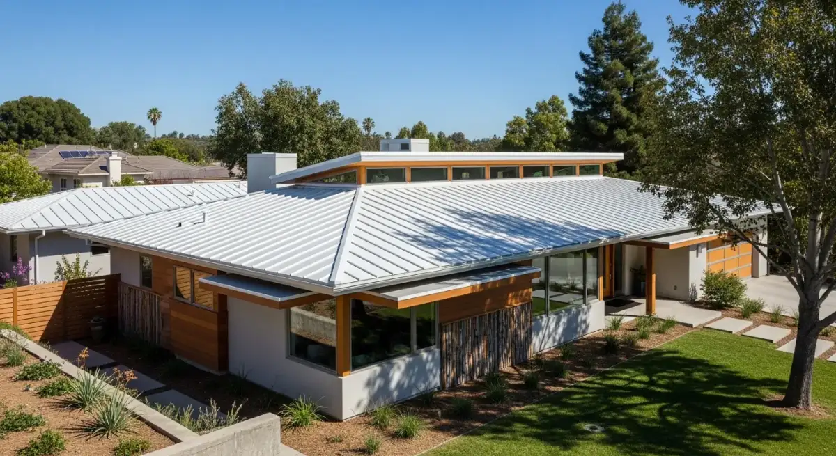 Energy efficient cool roof installation on Reston home