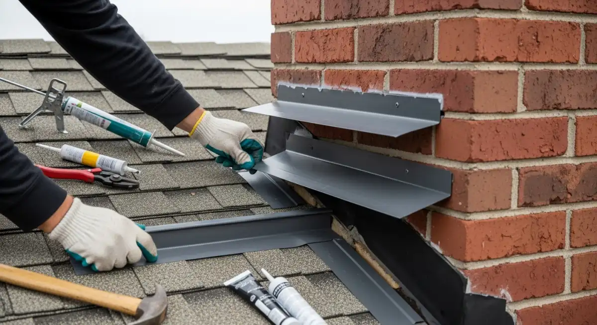 Various types of roof flashing installation