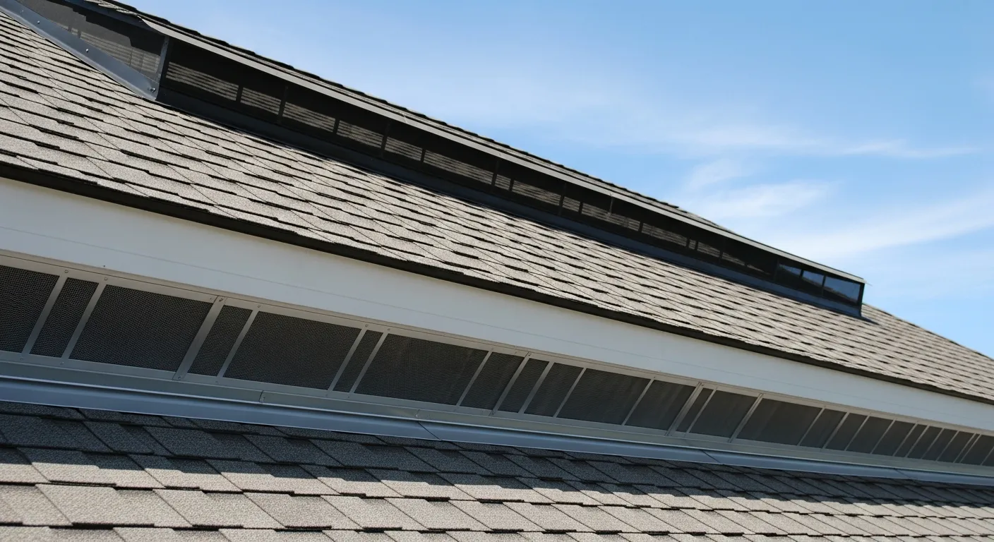 Roof ventilation system diagram for Northern Virginia homes