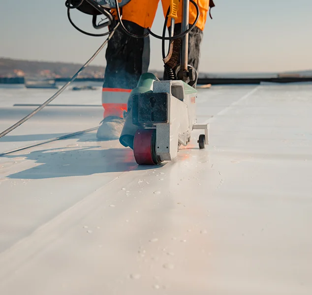 Commercial flat roof in Northern Virginia