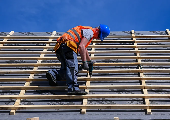 Gutter repair showing common damage points